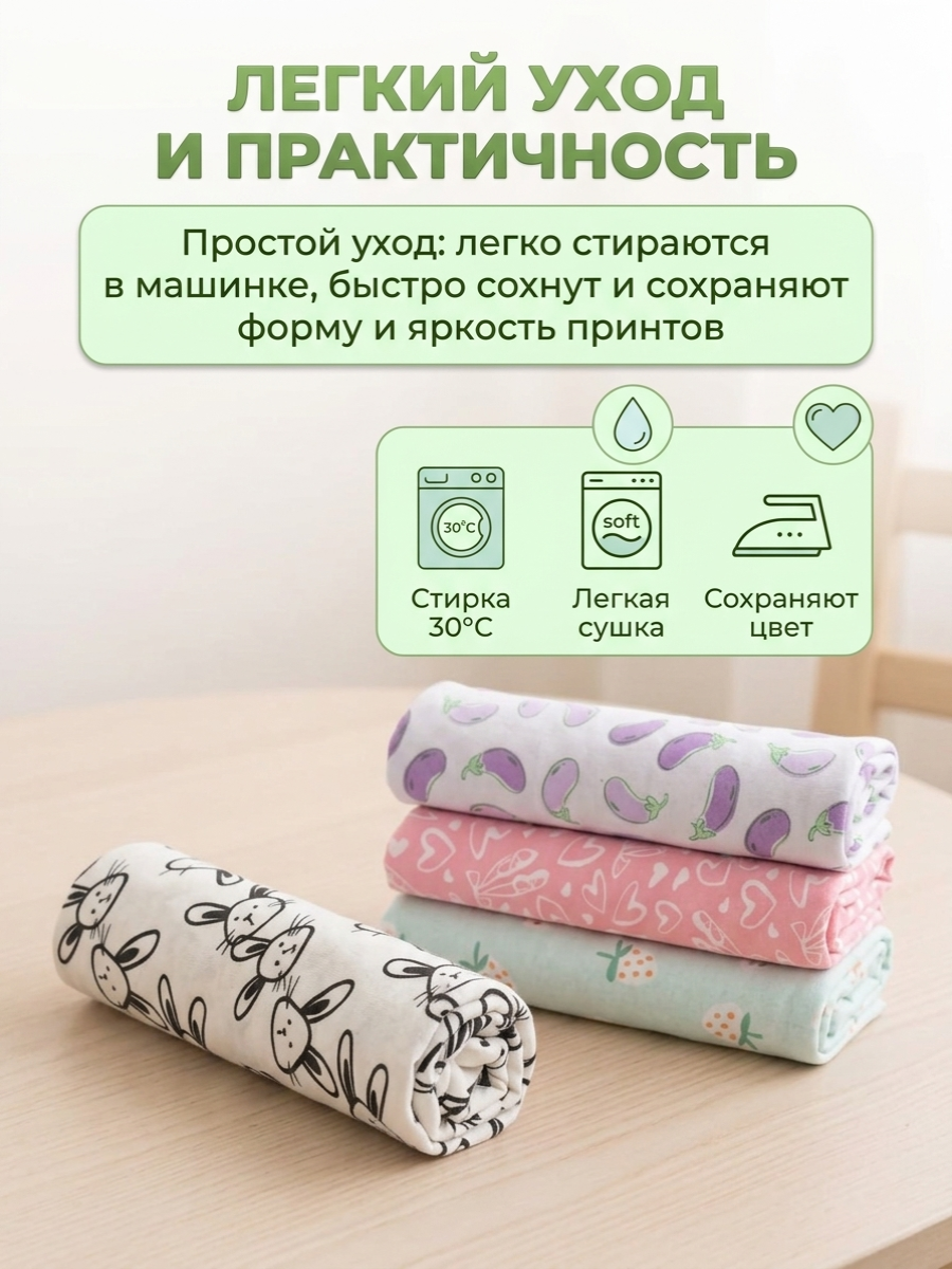 Пелёнка Софьюшка Розовый 100х100 см 5 шт. - фото 4