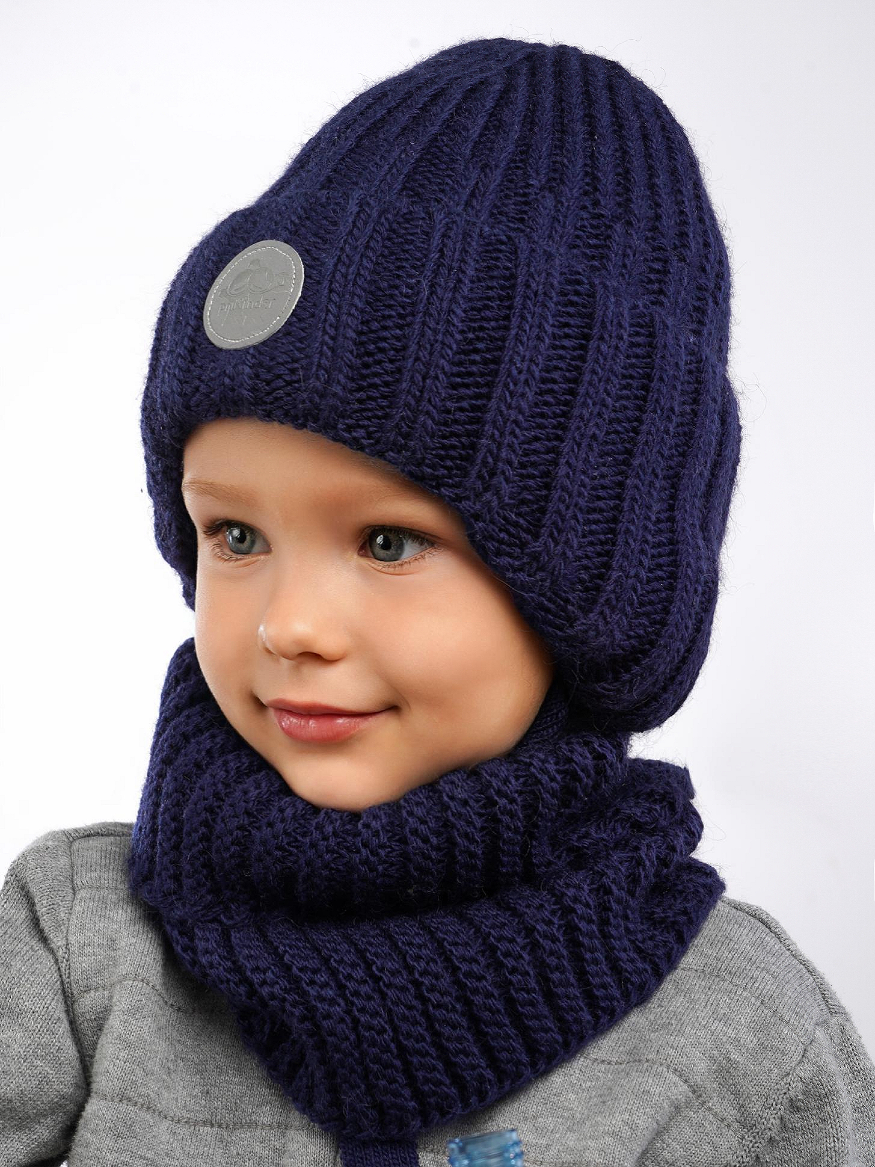 Шапка и снуд ПриКиндер U-W_234170 Цвет: Синий - фото 18