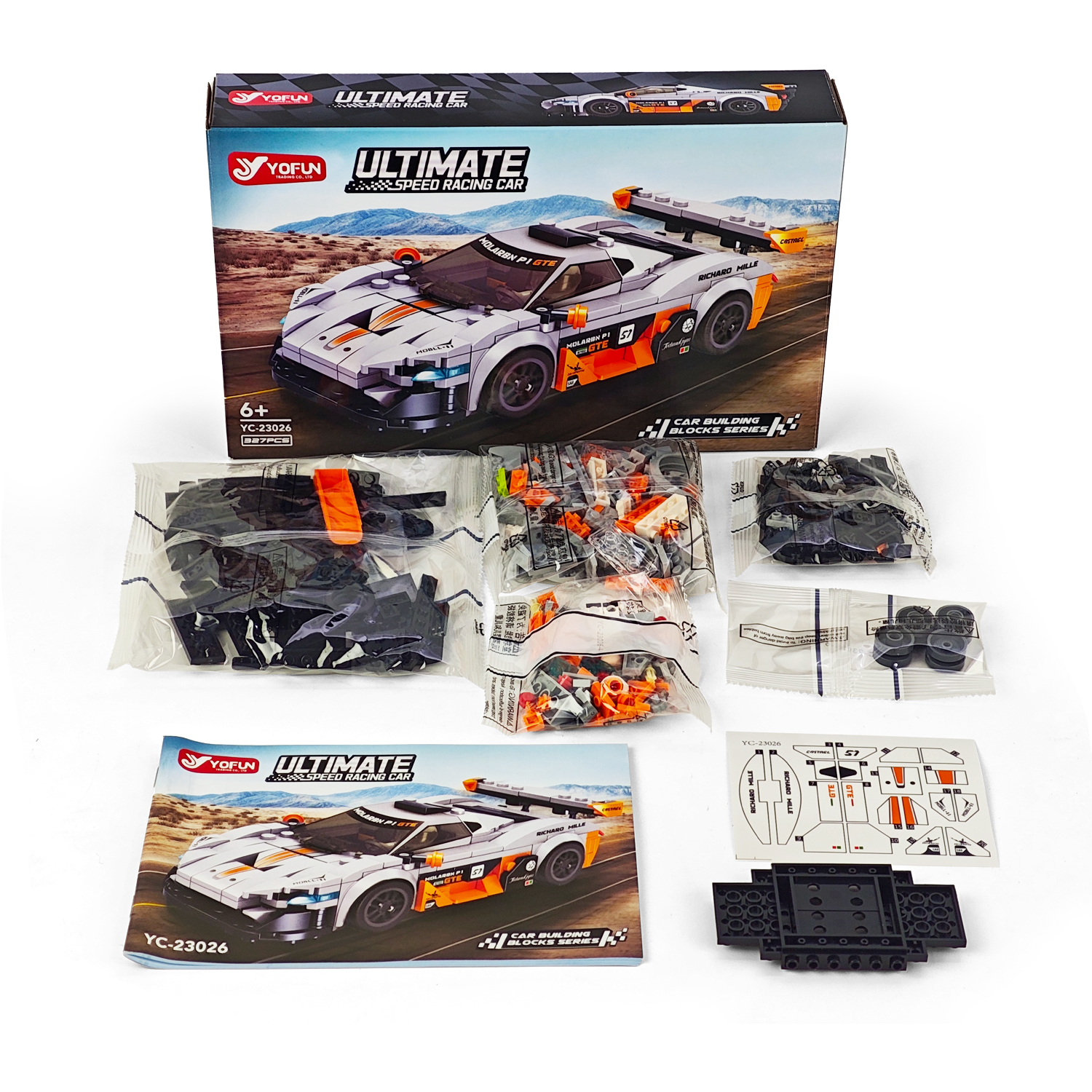 Конструктор Гоночная машина 327 дет. - фото 3