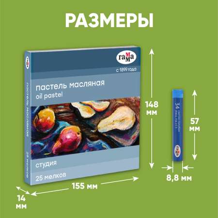 Пастель масляная Gamma_ 25 шт.
