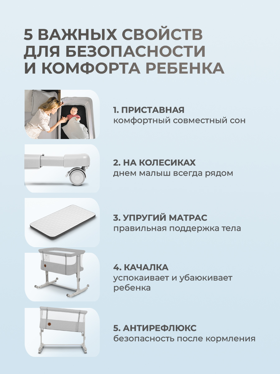 Колыбель Lionelo Aurora Beige Sand - фото 2