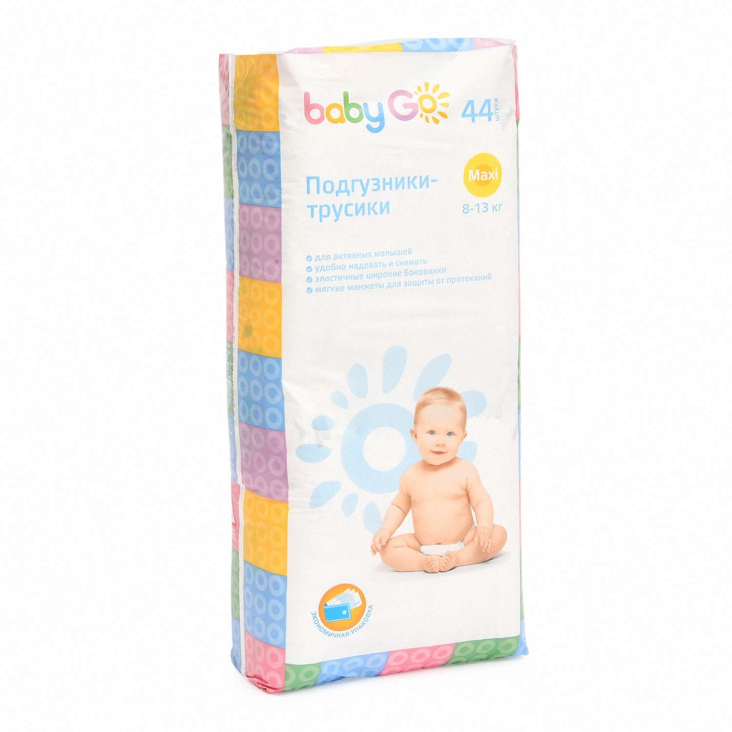 Трусики BabyGo Classic 4 (8-13 кг) 44 шт. - фото 1