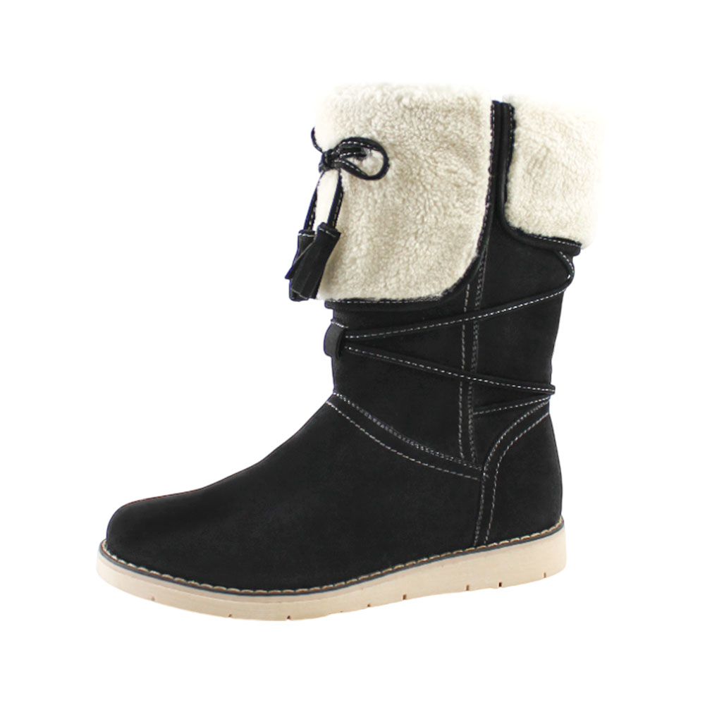 Сапоги Europen 558168/05-05-СВ EUROPEN Сапоги зимние для девочки,черный нубук - фото 1