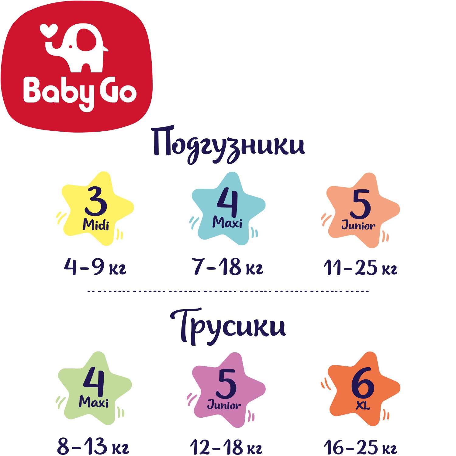 Подгузники BabyGo Classic 5 (11-25 кг) 56 шт. - фото 3