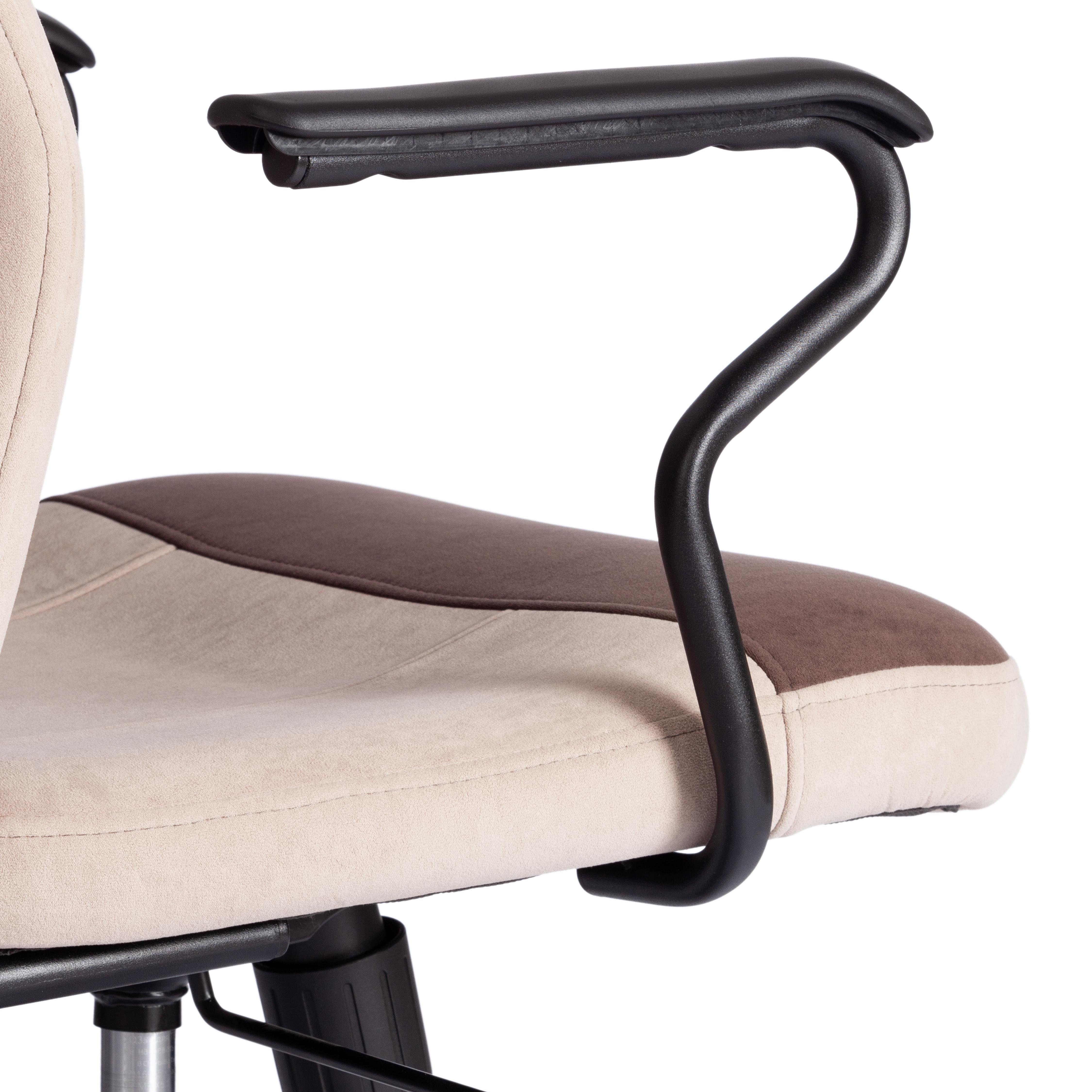 Компьютерное кресло TETCHAIR флок, коричневый/бежевый/серый - фото 14