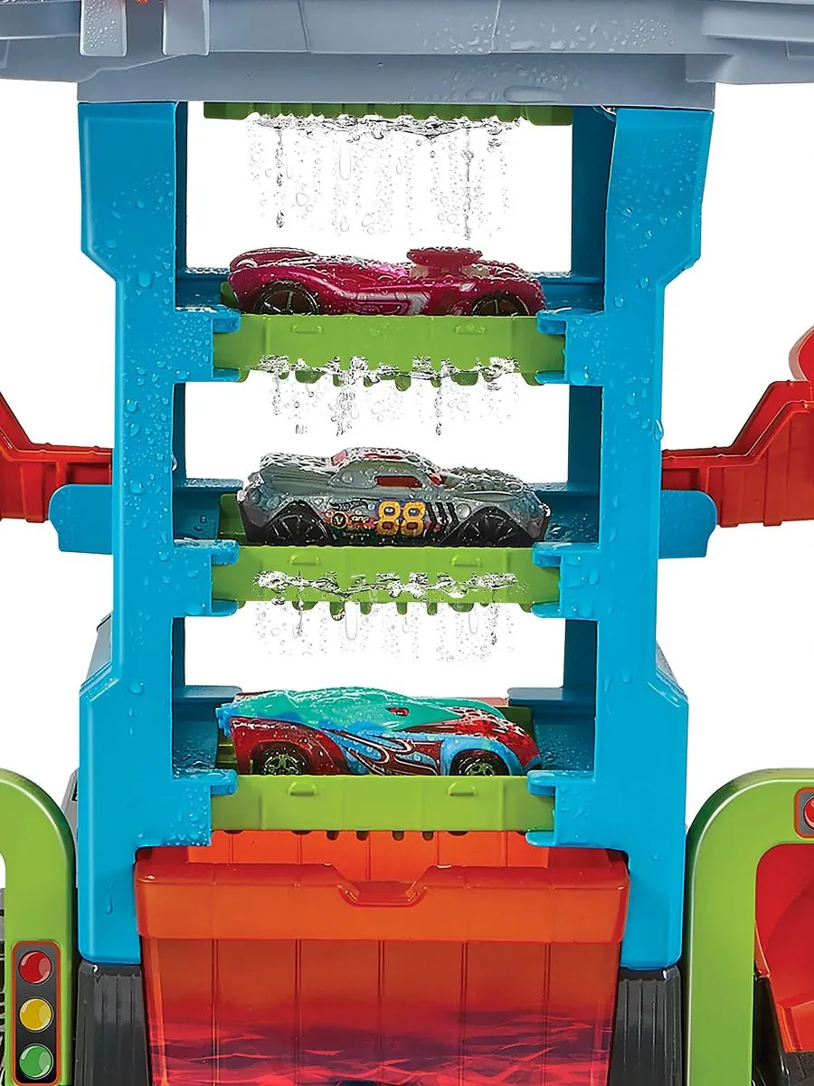 Игровой набор Hot Wheels Мега Автомойка с водой 1:64 HDP05 - фото 6