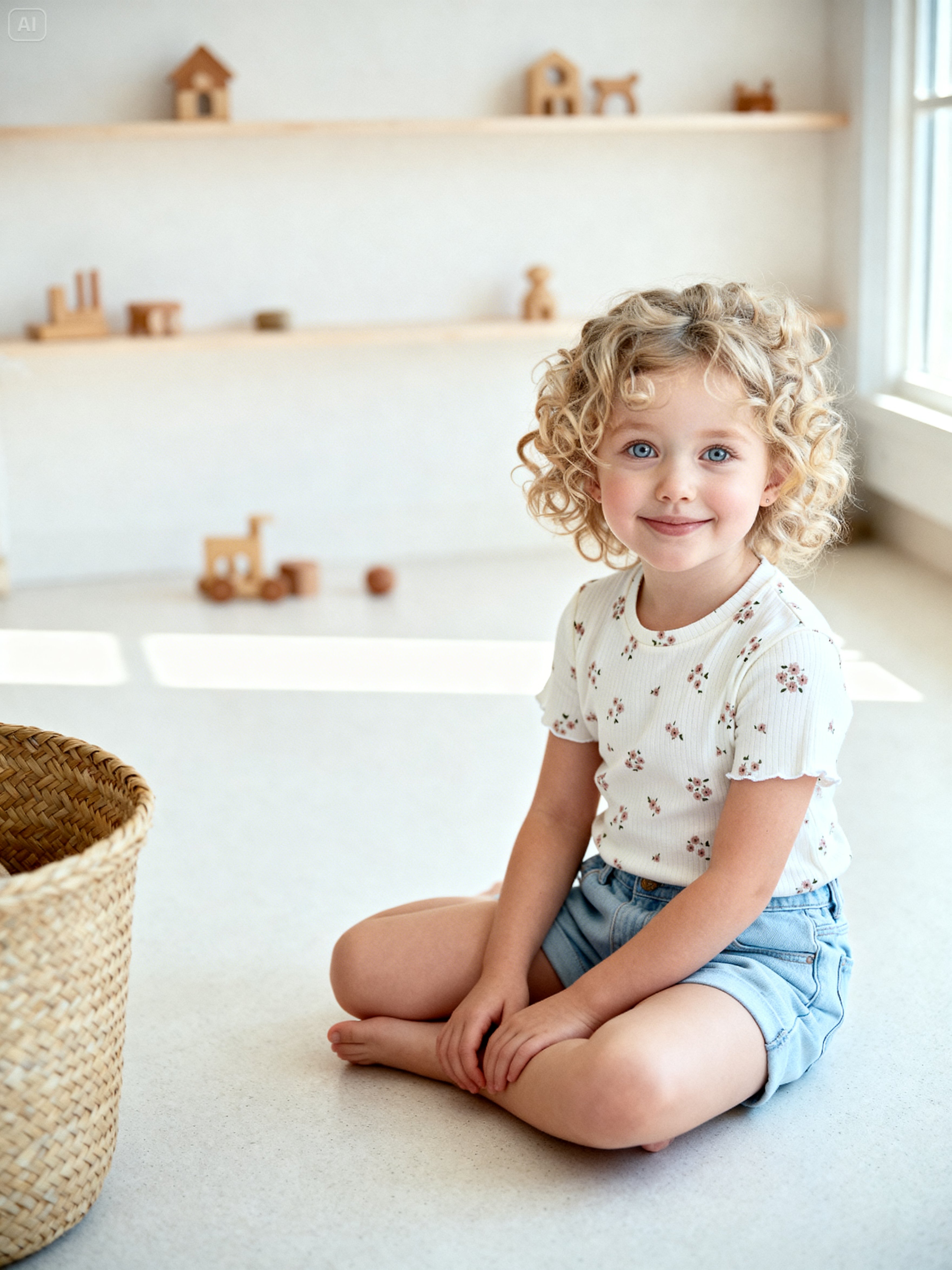 Футболка 3 шт Jelly Whale K24T04-3-BrFlwr-Milk-Milk2 - фото 6