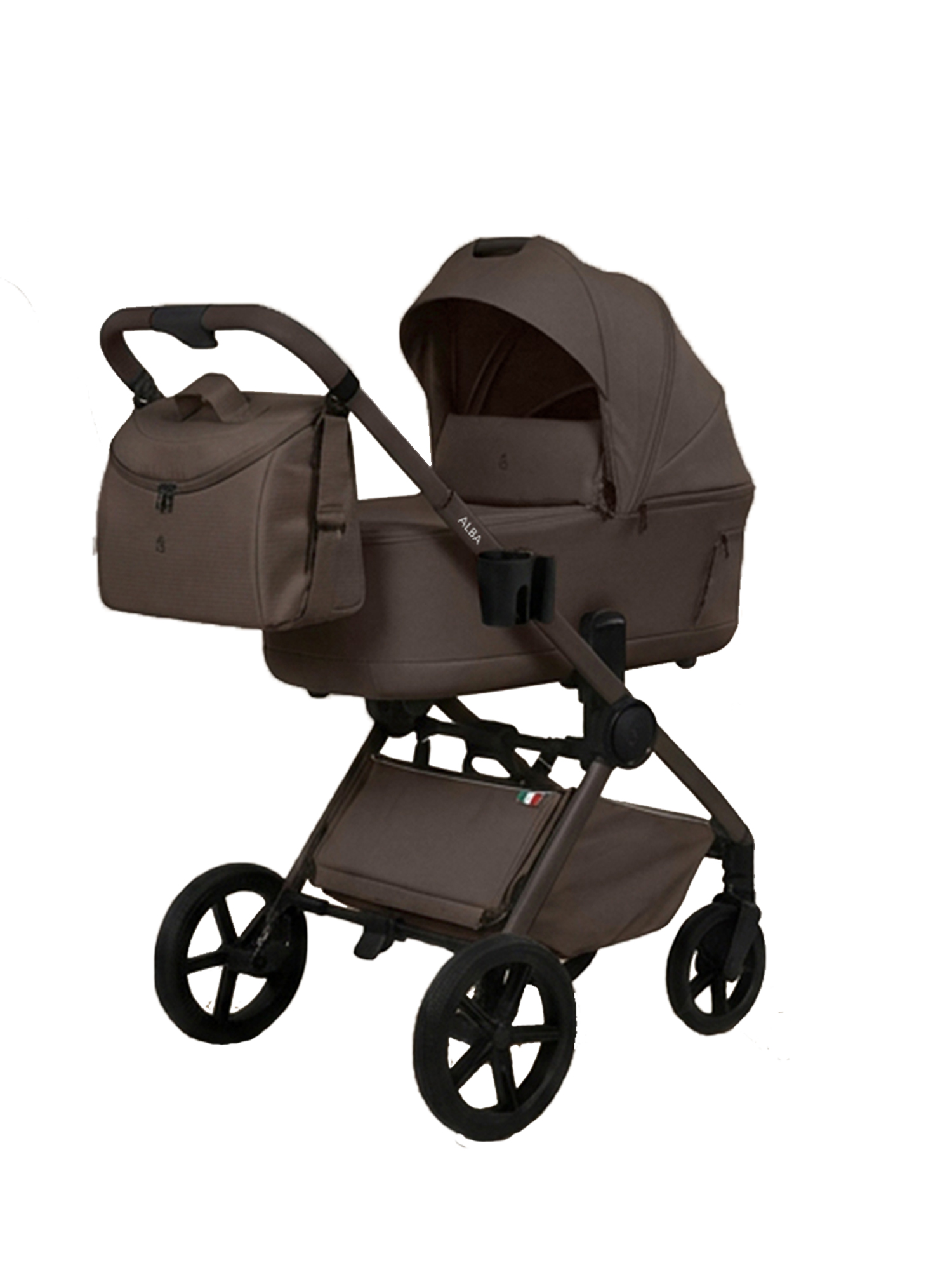 Коляска 2в1 Sweet Baby Alba 2.0 Macadamia коричневый - фото 1