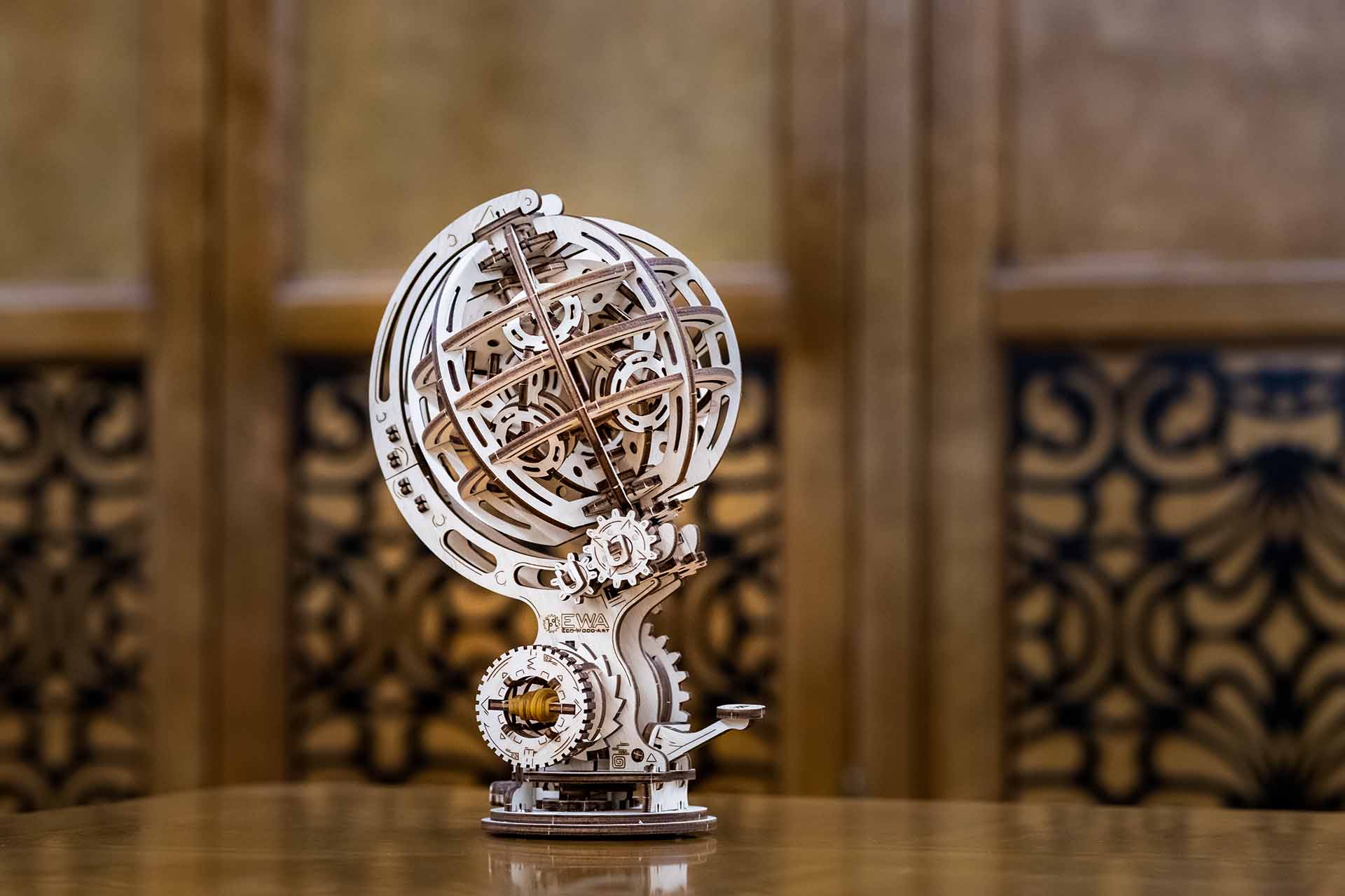 Конструктор Eco Wood Art Кинетический глобус деревянный 205 дет. - фото 5