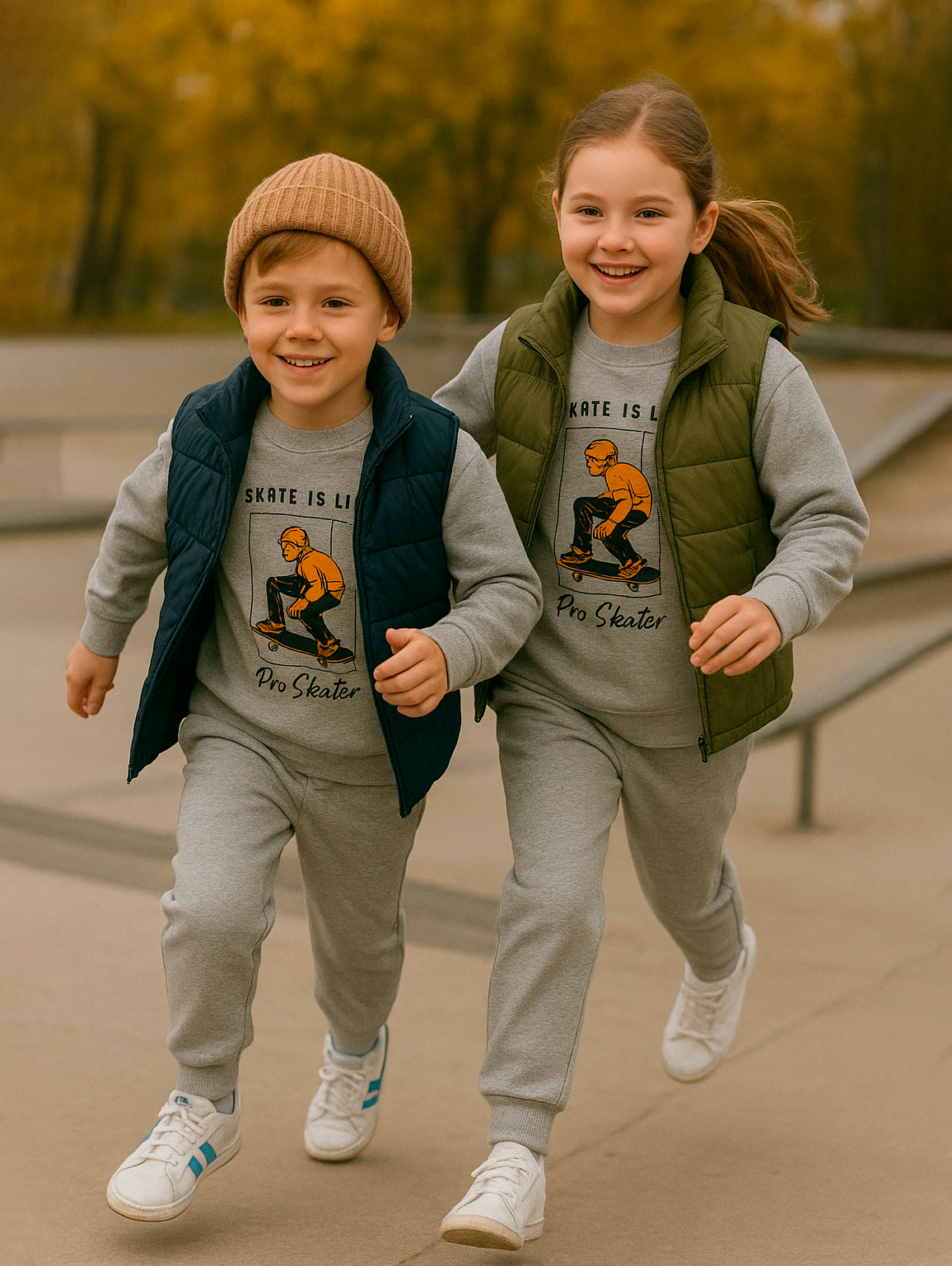 Костюм KiMMi Baby Кб-13087045г меланж скейтер - фото 2