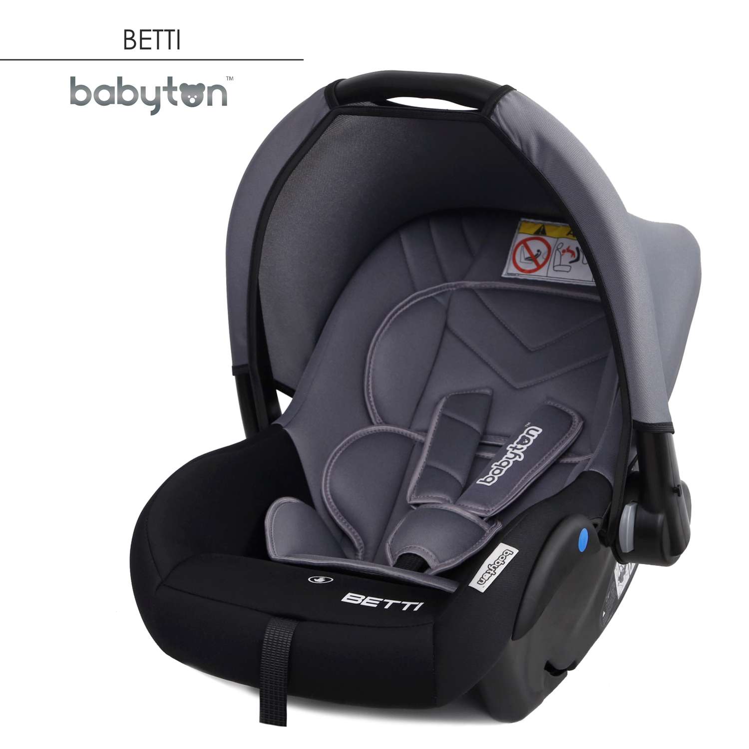 Автокресло Babyton Betti Grey 0 (0 -13 кг) - фото 17