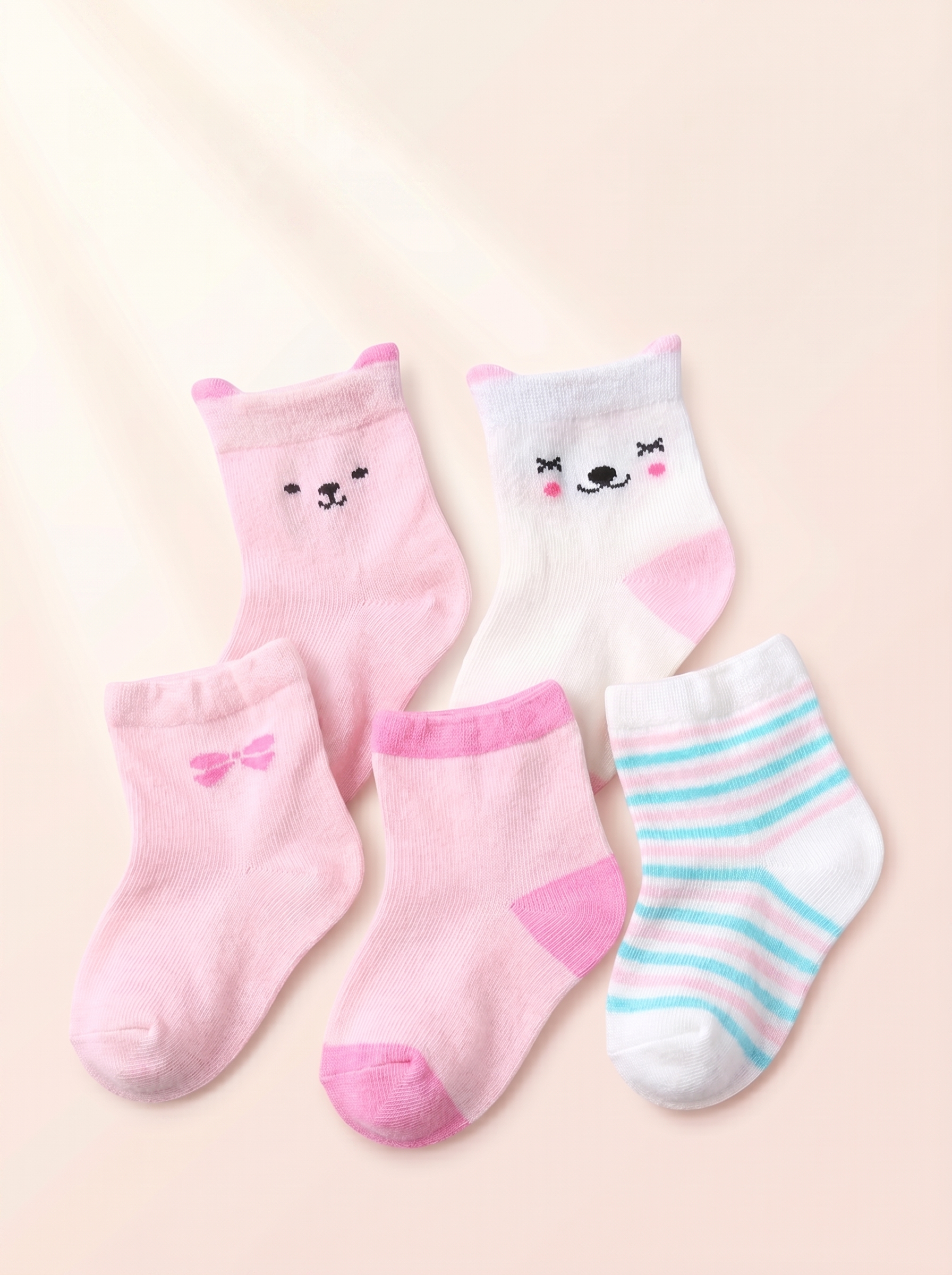 Носки 5 пар Bambooland Bamboo_sox_S_pink - фото 1