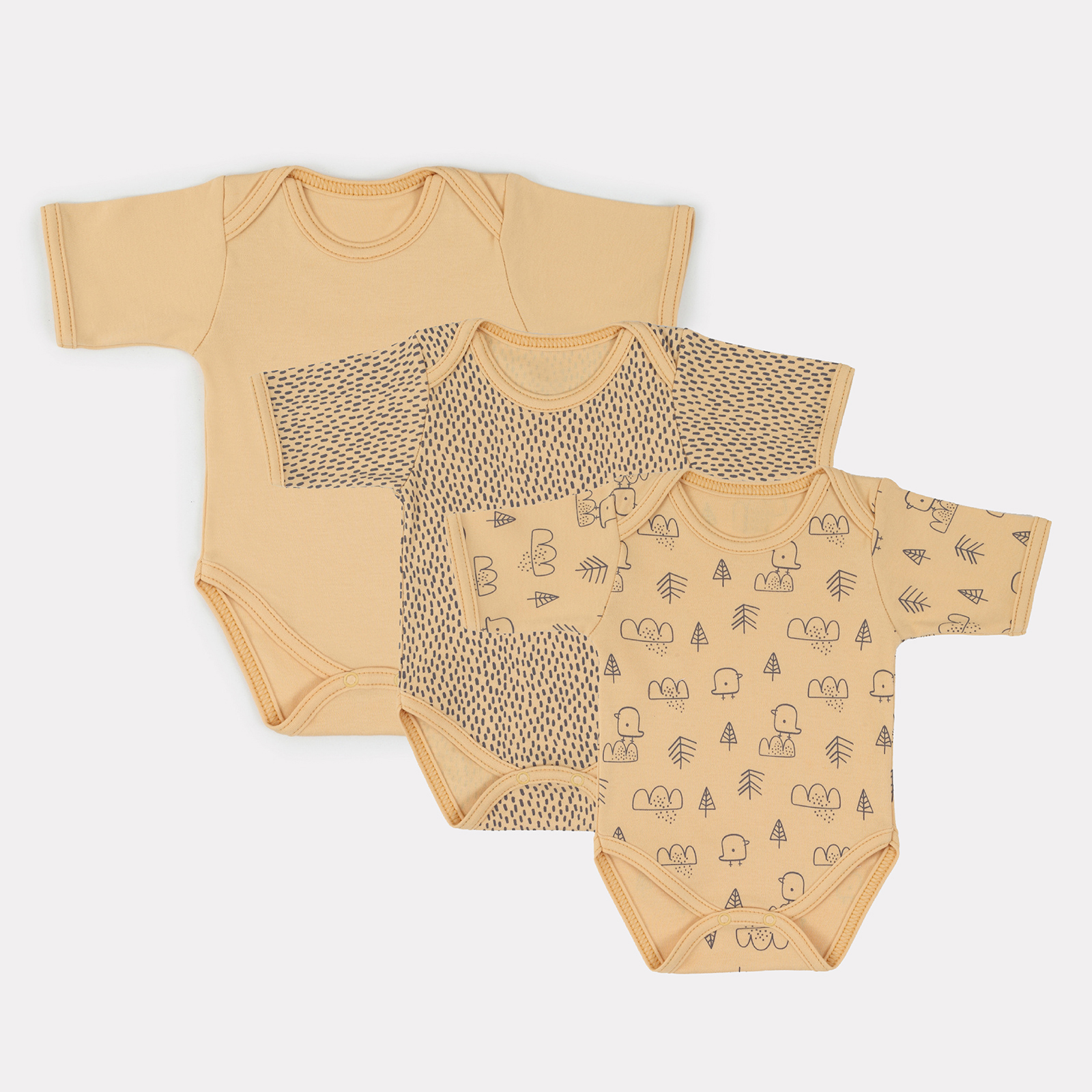 Боди 3 шт MOWbaby 4670078640482 - фото 1