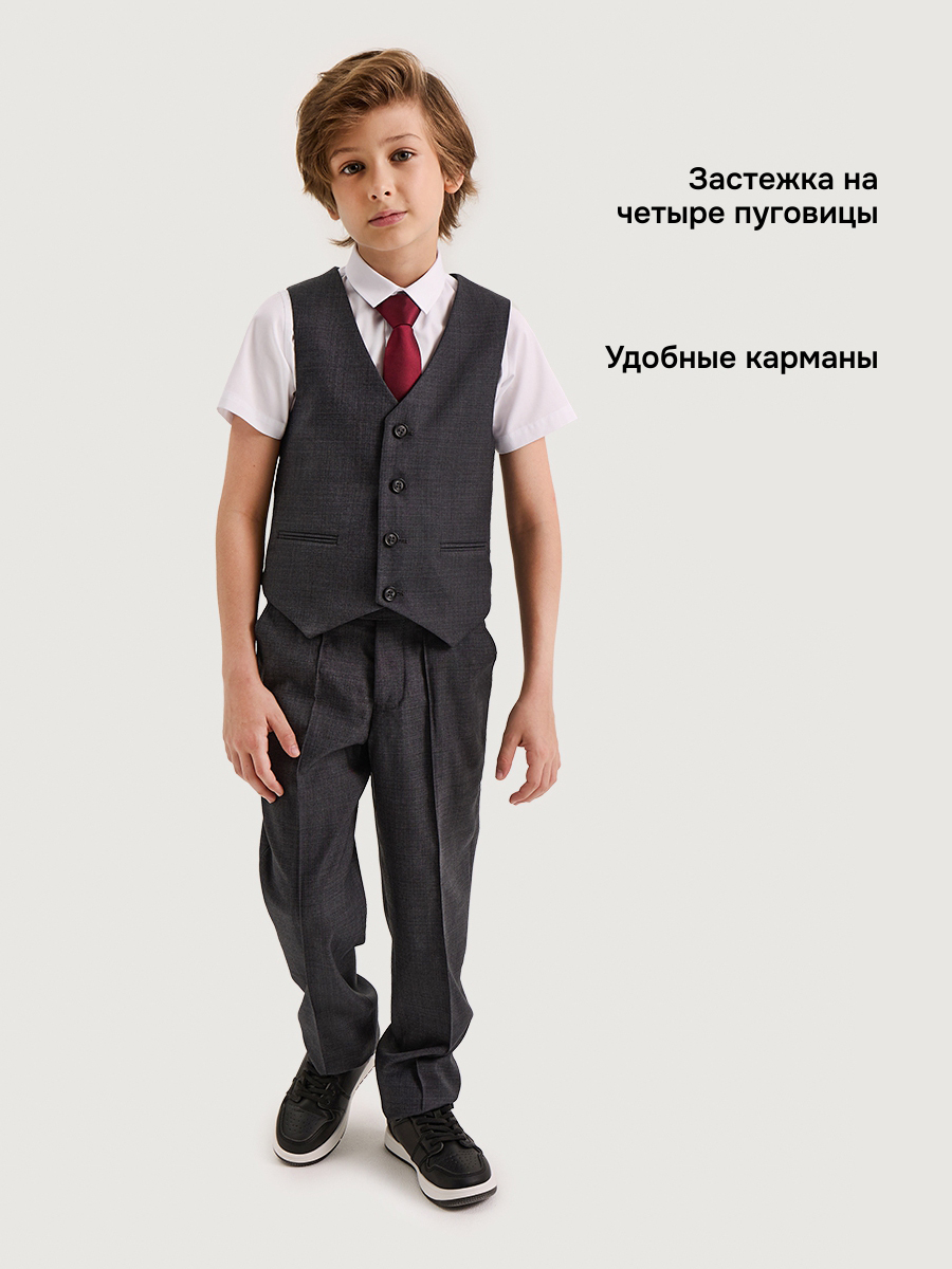 Жилет NIKASTYLE 9ш20525 серый - фото 5