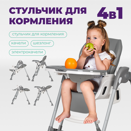 Стульчик для кормления Farfello Multa серый