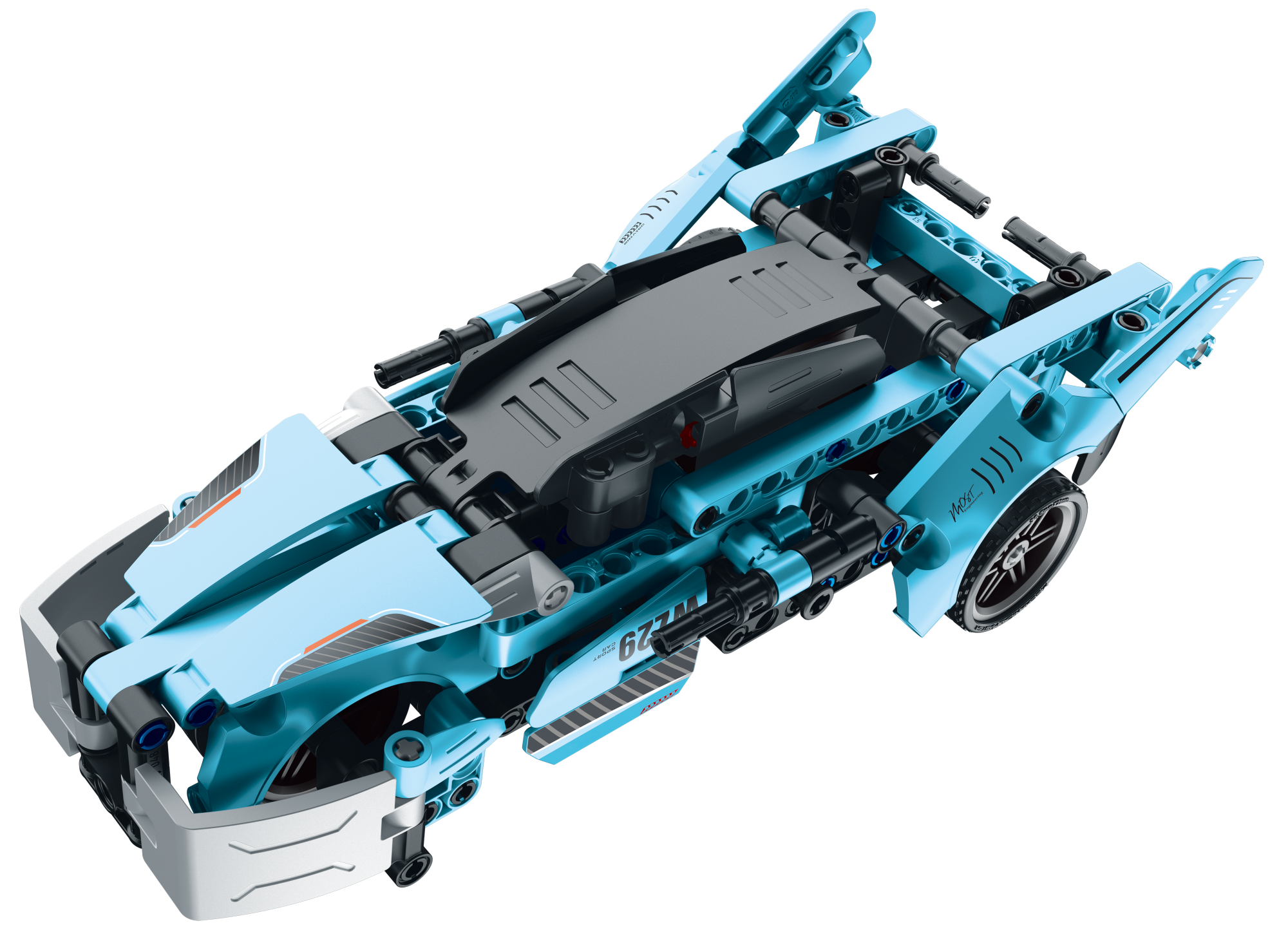 Конструктор Im.Master Синий спорткар 2в1 293 дет. - фото 3