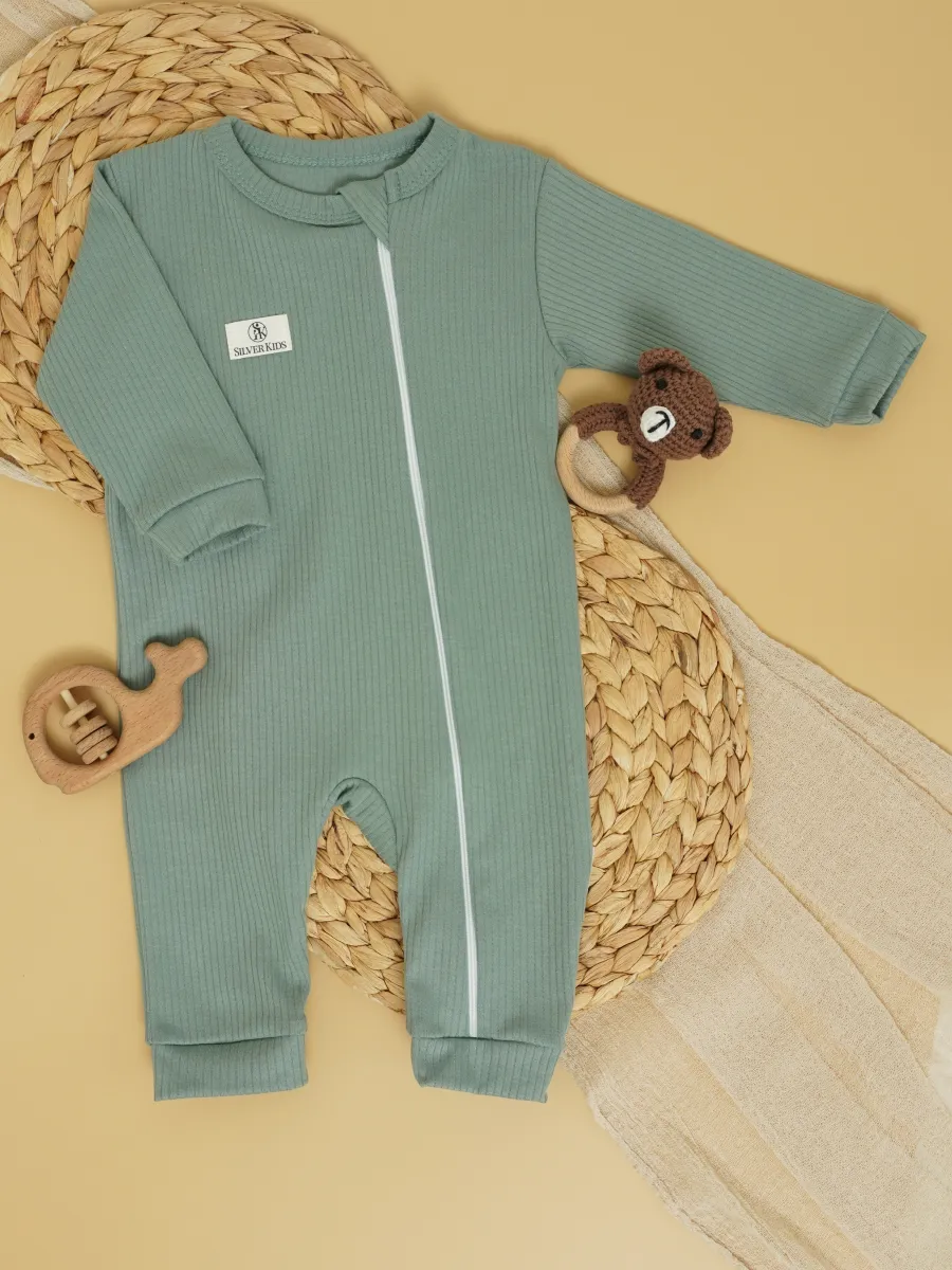 Комбинезон 3 шт Супер Пупс нбр/3пр/кмбнмол/оливковыйрай - фото 19