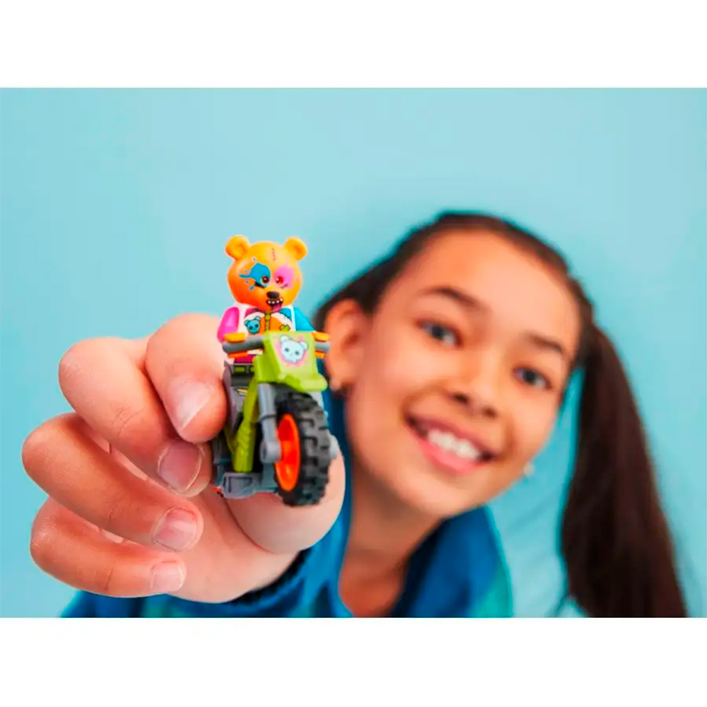 Конструктор LEGO City Трюковый мотоцикл c медведем блочный - фото 6