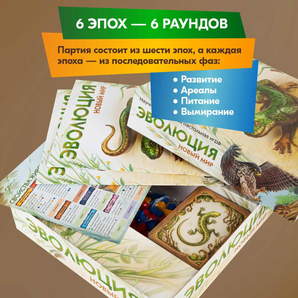 Настольная игра Правильные Игры Эволюция Новый мир - фото 11