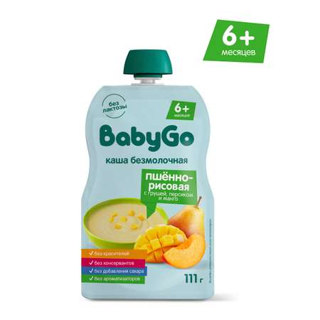 Каша BabyGo пшено-рисовая (груша-манго-персик)