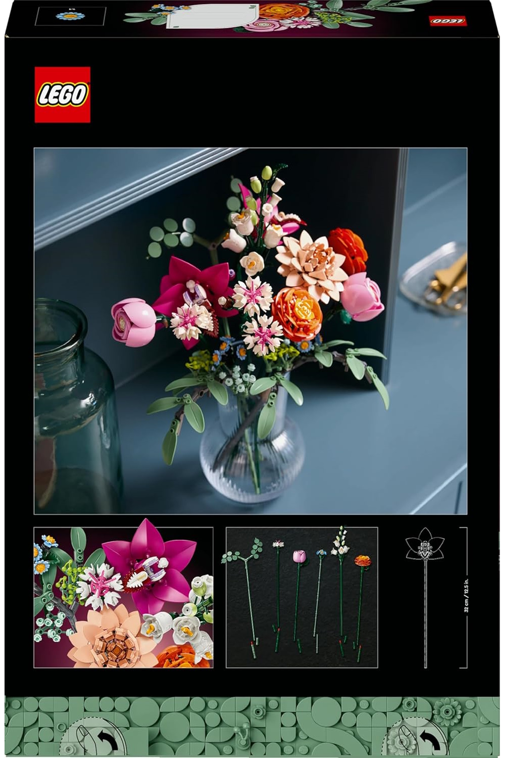 Конструктор LEGO Botanicals Букет розовых цветов - фото 6