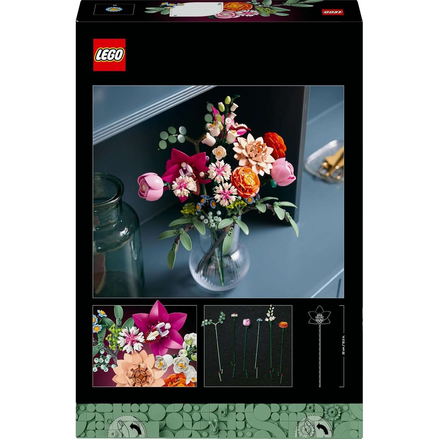 Конструктор LEGO Botanicals Букет розовых цветов - фото 6