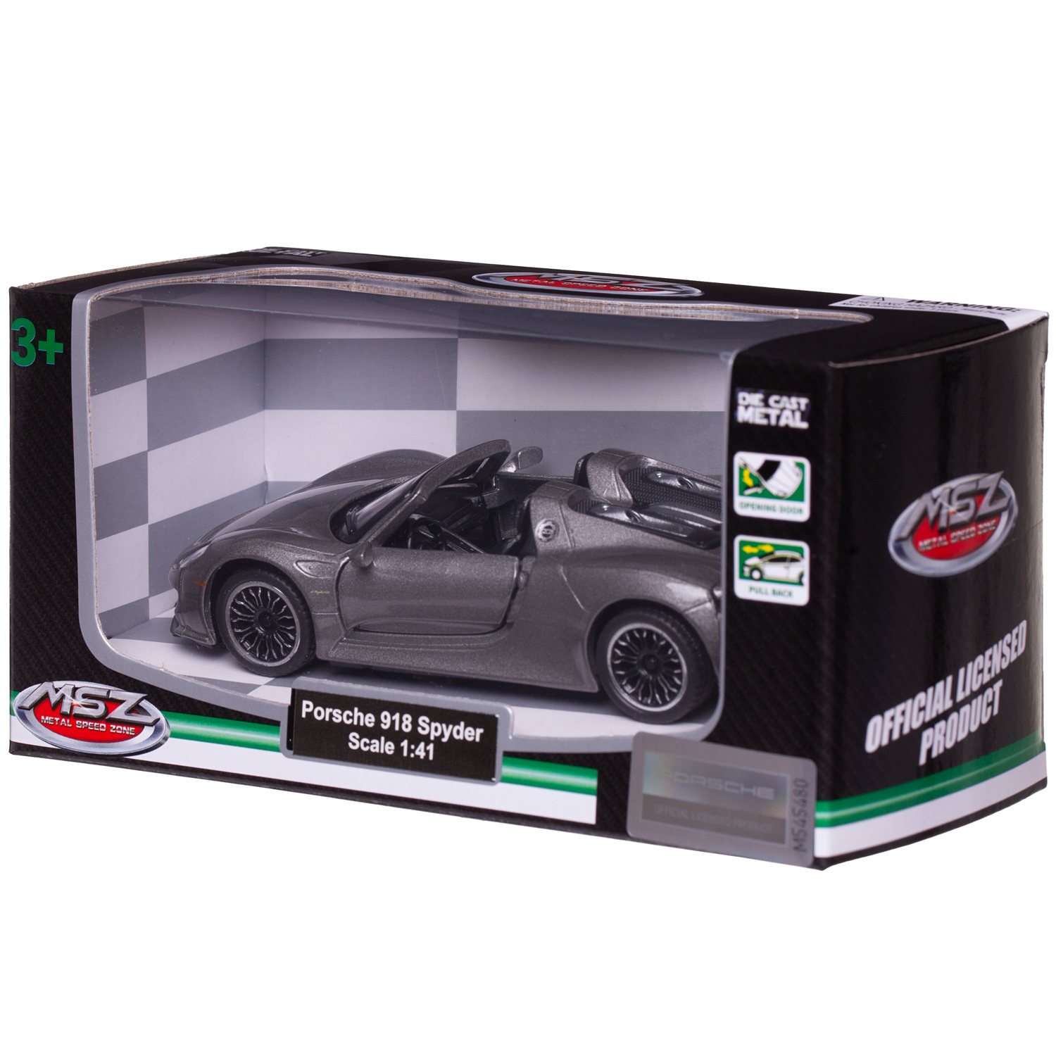 Автомобиль Abtoys Porsche MSZ 1:43 WE-15952S - фото 3