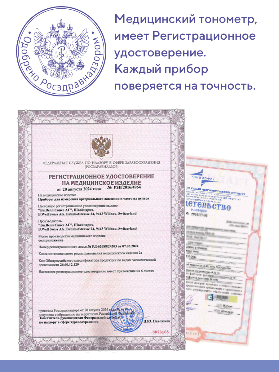 Тонометр механический B.Well PRO-60 - фото 10