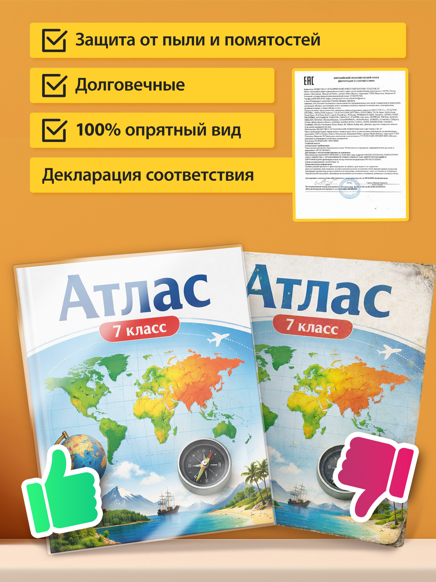 Обложка Пифагор 40.2 x 26.5 см 5 шт. - фото 6