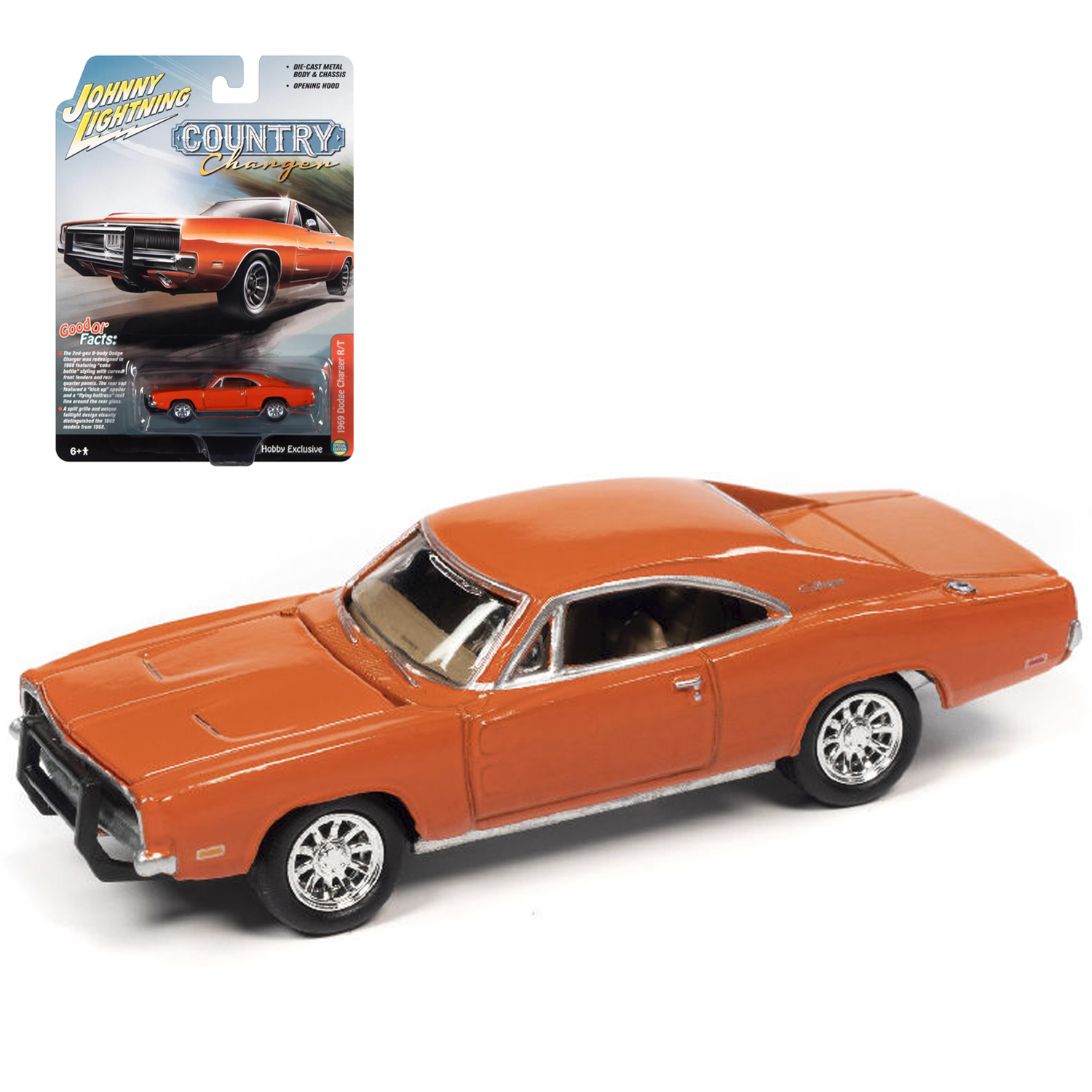 Автомобиль Johnny Lightning Dodge 1:64 JLSP206 - фото 1