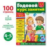 Обучающая книга Буква-ленд «Годовой курс занятий» для детей 4-5 лет 100 страниц