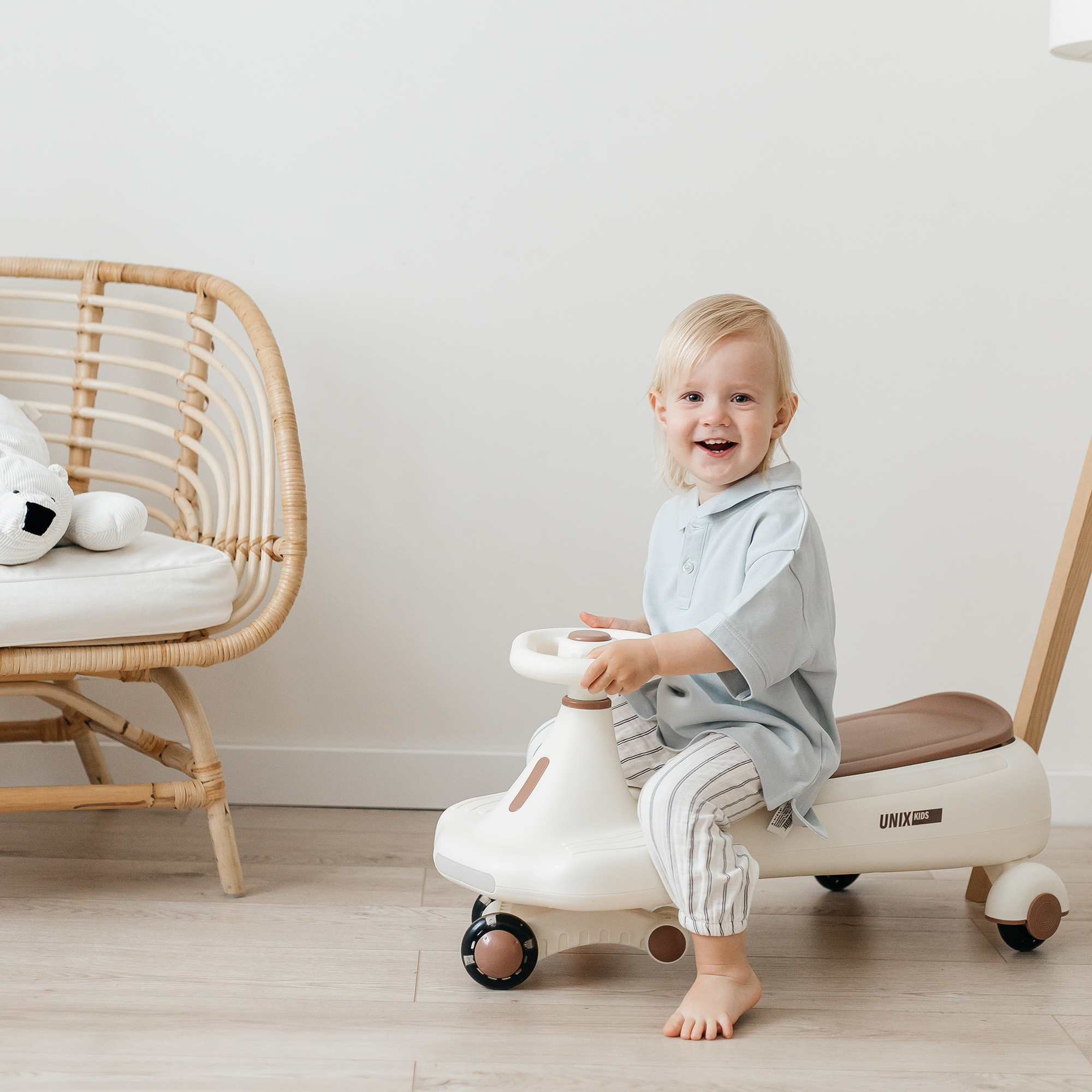 Пушкар UNIX Kids Bibicar бежевый на веревочке - фото 16