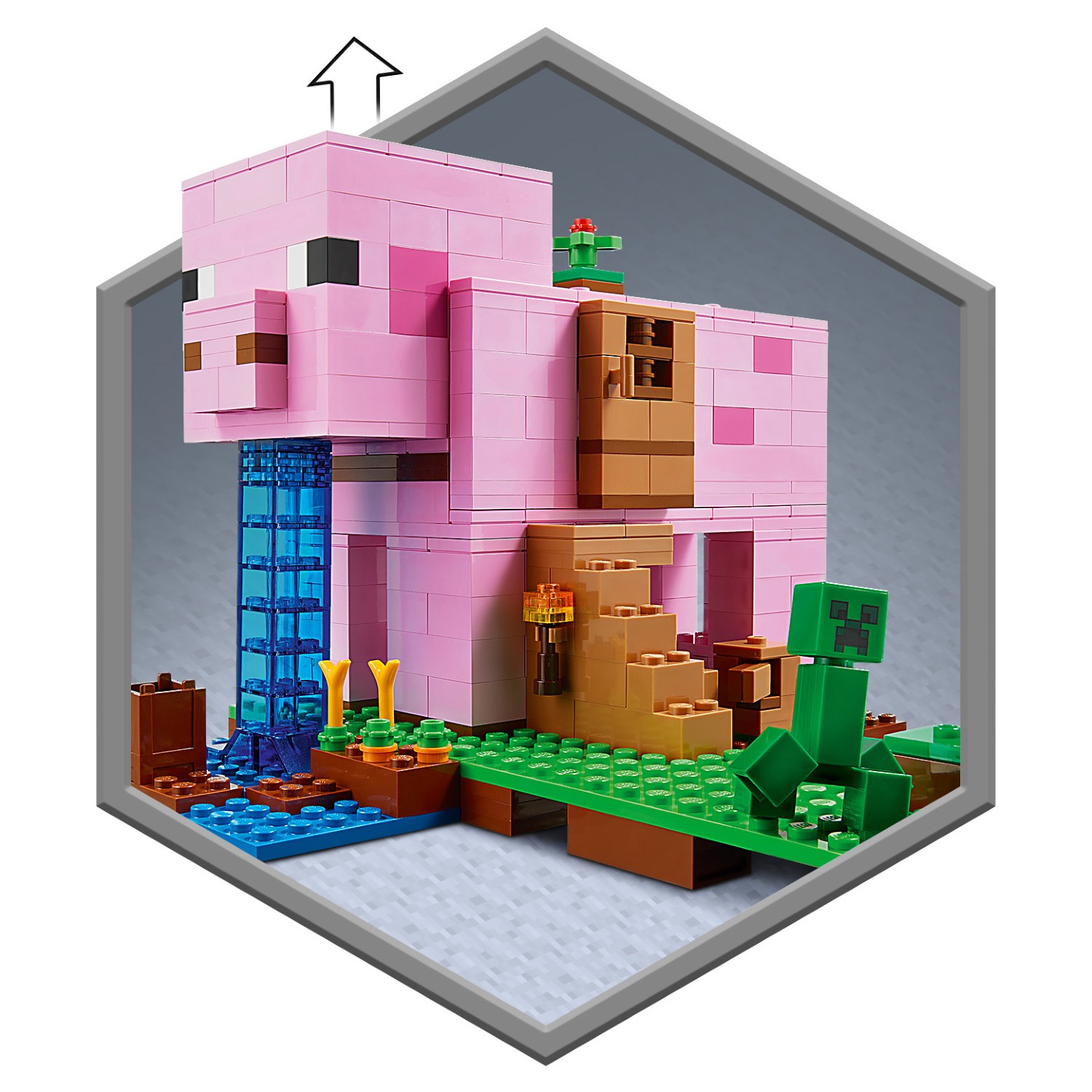 Конструктор LEGO Minecraft Дом-свинья - фото 10