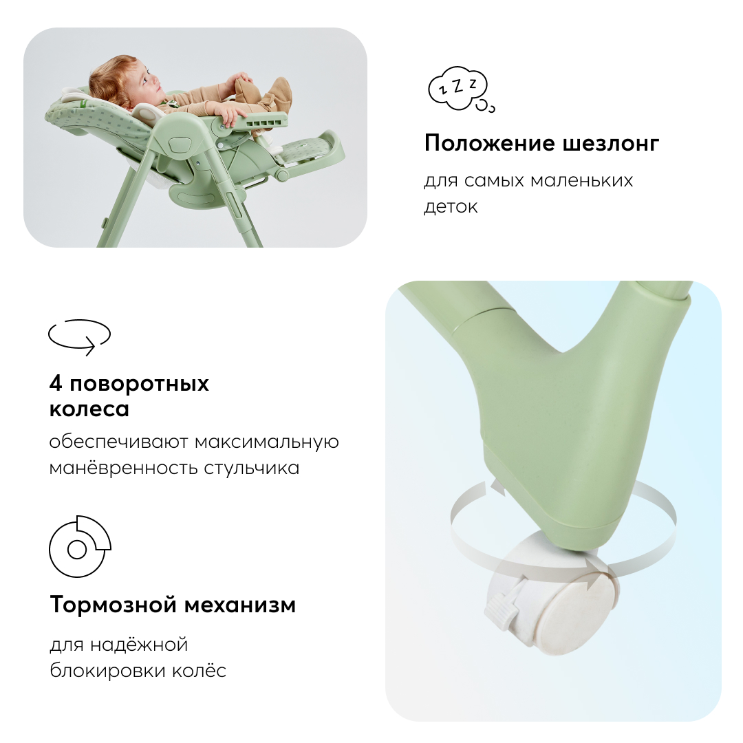 Стульчик для кормления Happy Baby William Pro классический - фото 6