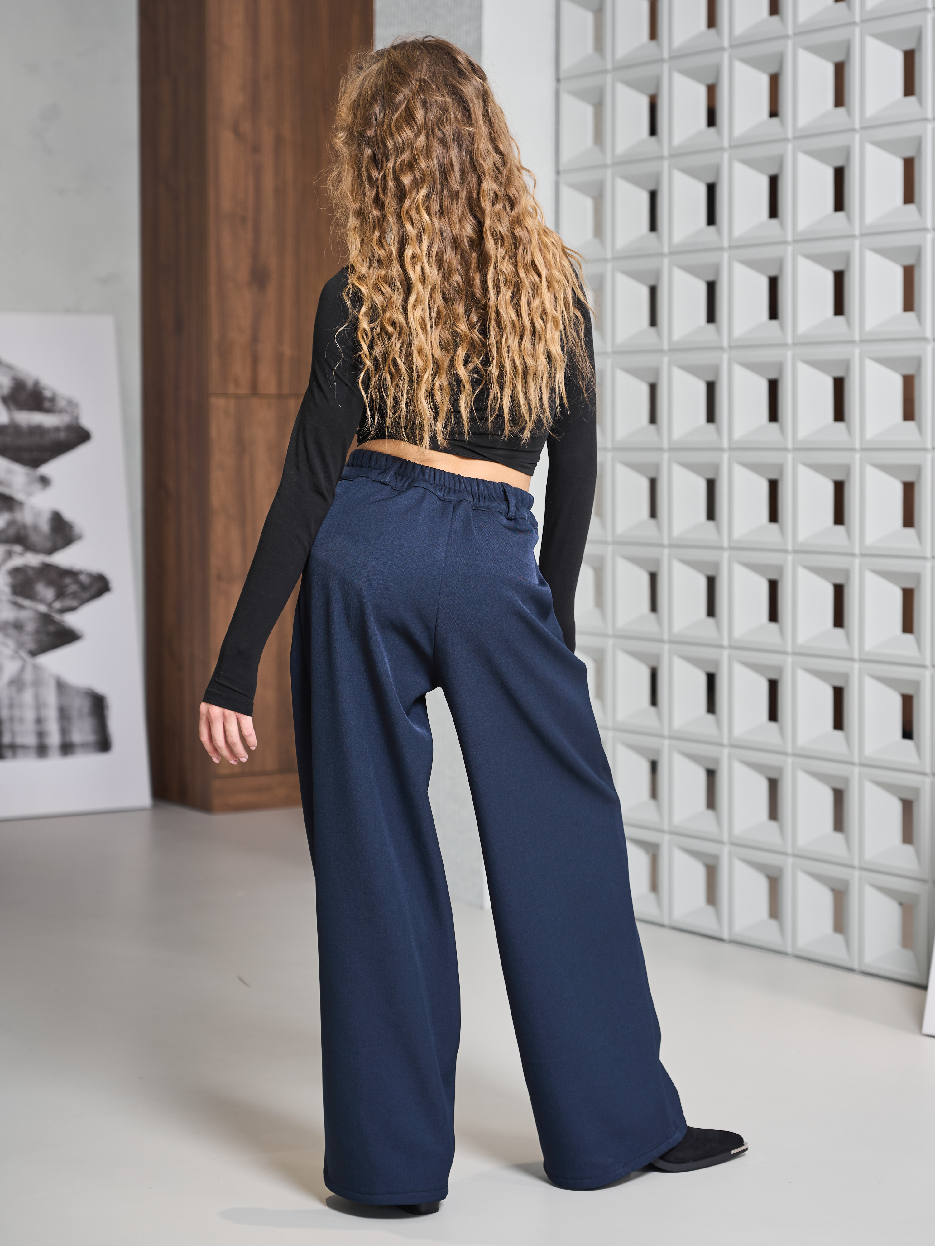 Брюки-палаццо СИНЯЯ МОДА WF501-H39 - фото 15