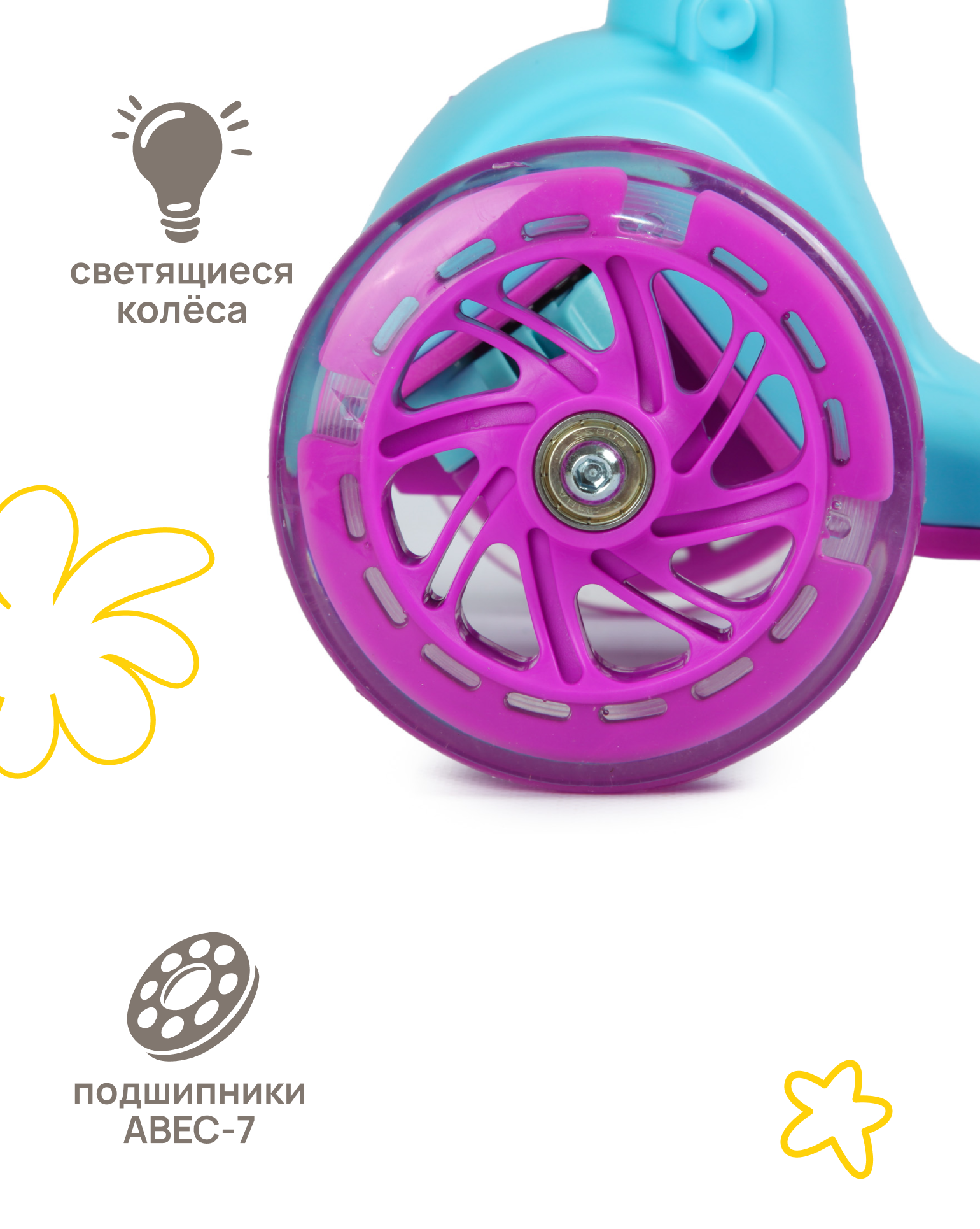 Самокат Kreiss трехколесный - фото 9