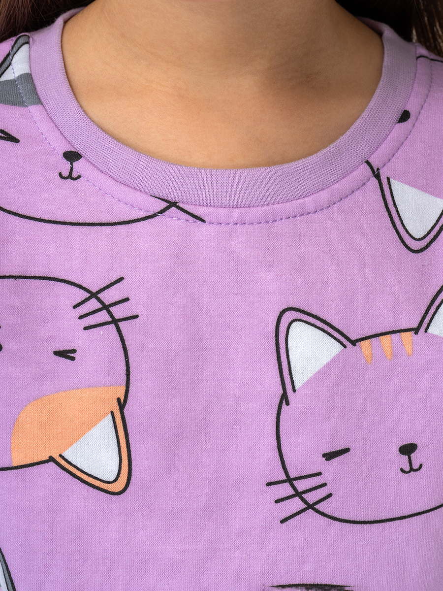 Пижама HappyFox HF10056сиреневый - фото 12