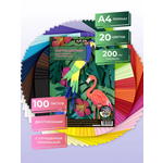 Цветной картон AXLER 100 лист.