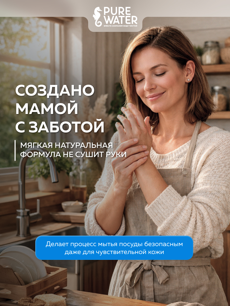 Мыло хозяйственное Pure Water 175 г - фото 2
