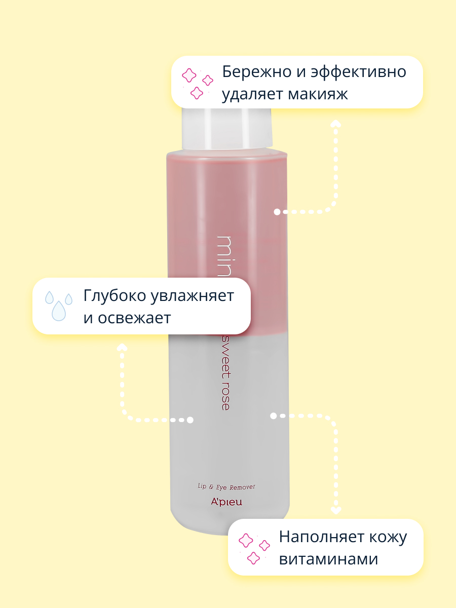 Лосьон APieu Sweet rose 250 мл - фото 3