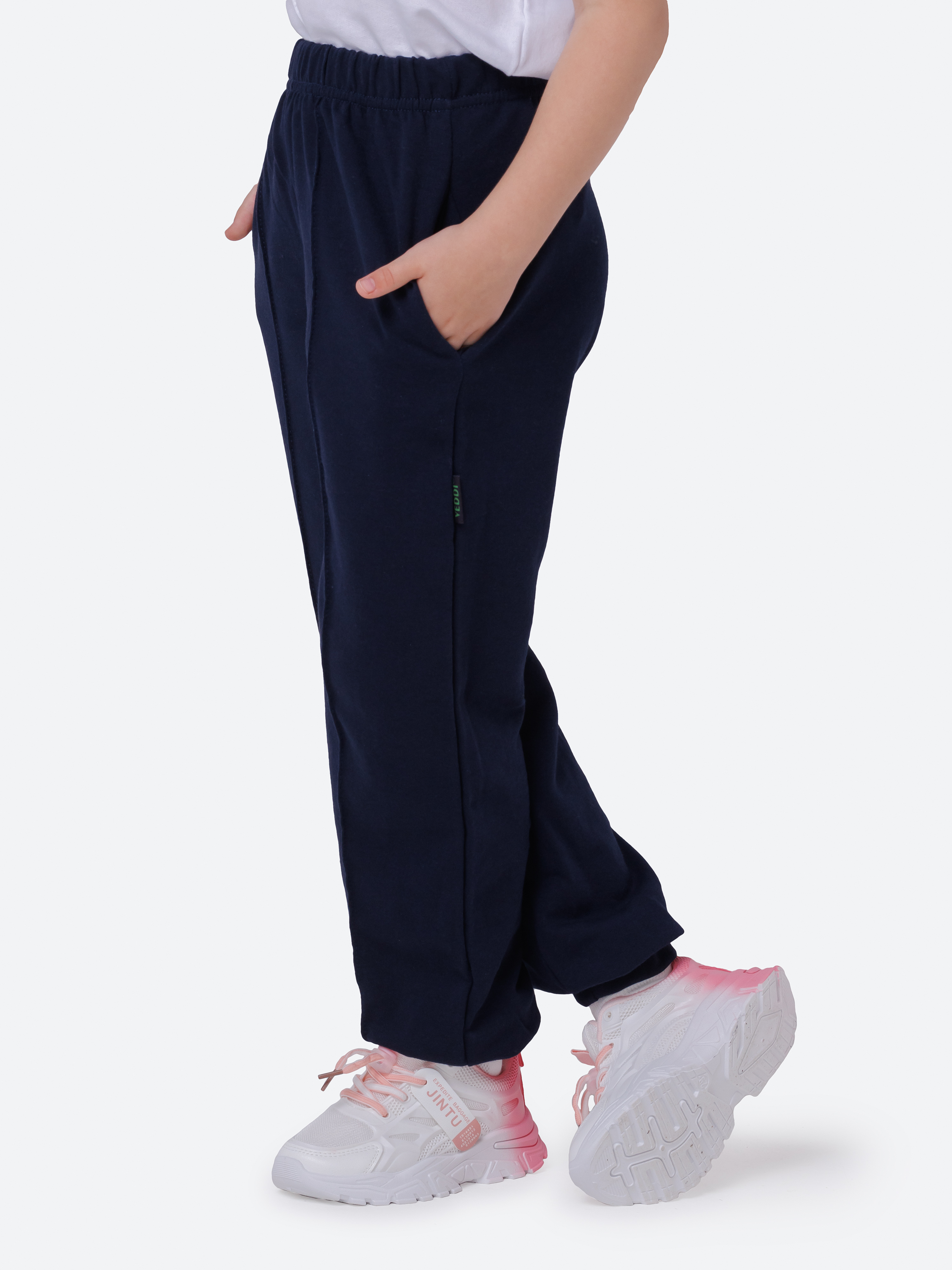 Брюки VEDDI 6041фп-2025-белый/синий - фото 3