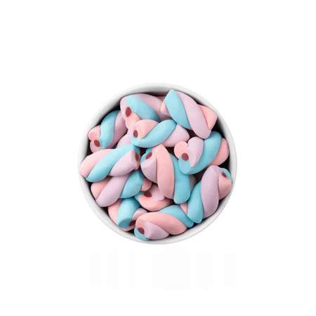 Зефир Docile MAXMALLOWS UNICORN цветные завитки с начинкой ванильные 50г