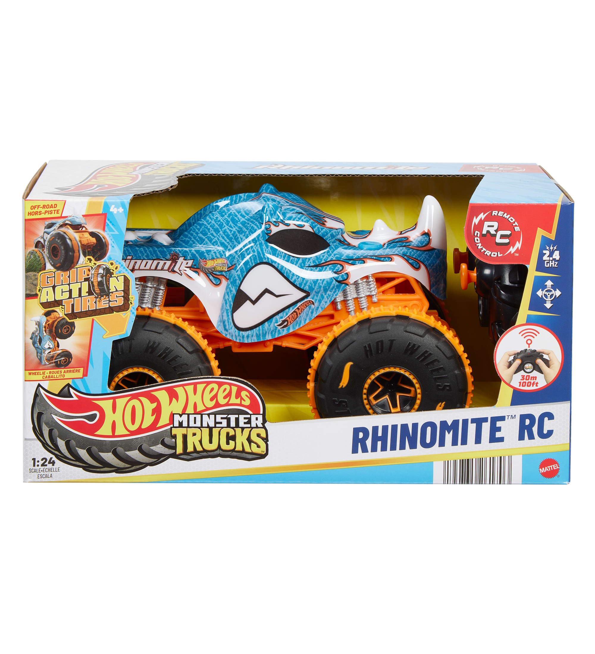 Монстр-трак РУ Hot Wheels Риномайт 1:24 - фото 6