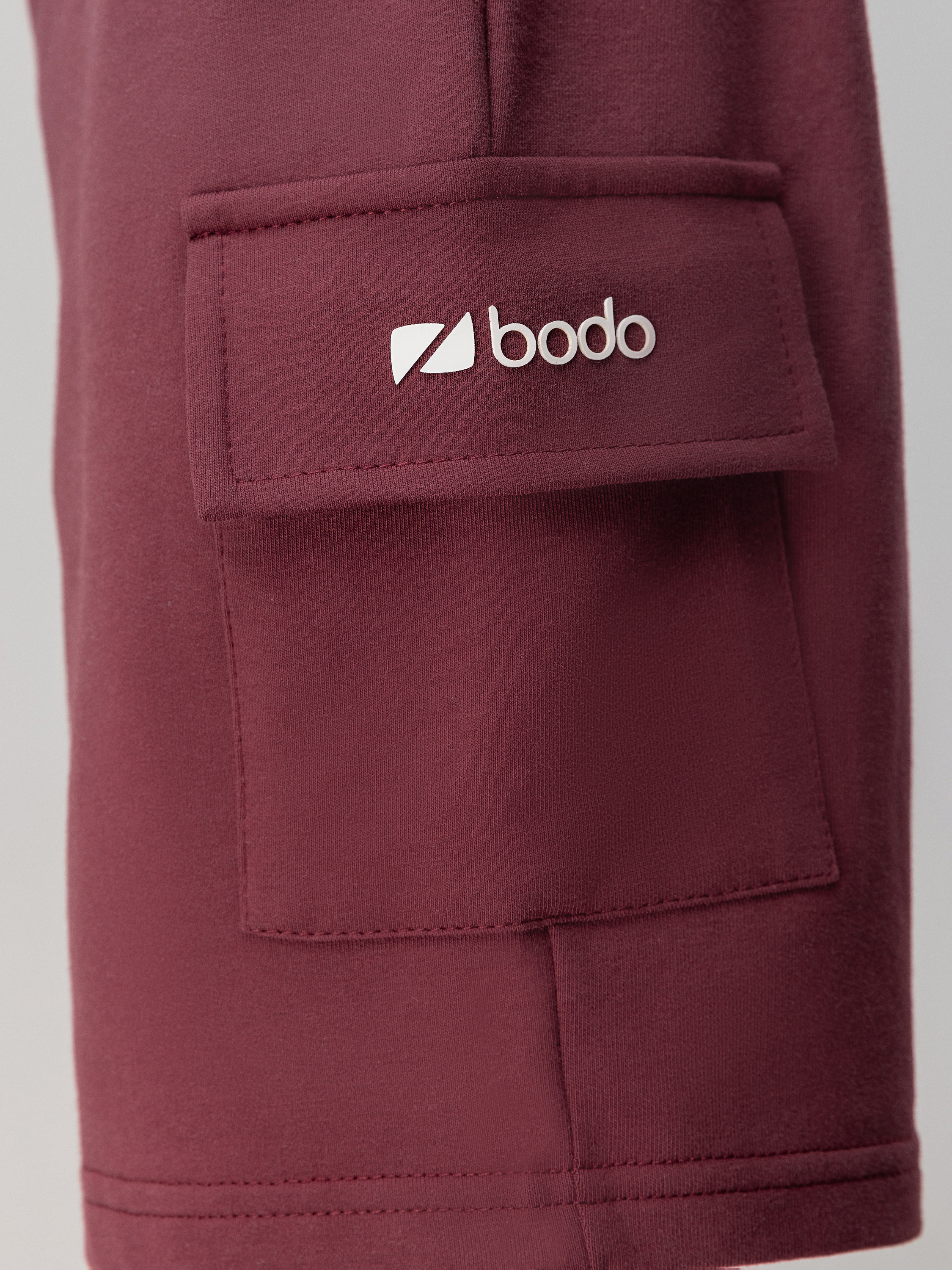 Шорты Bodo 8-89МU_бордовый (белый) - фото 7