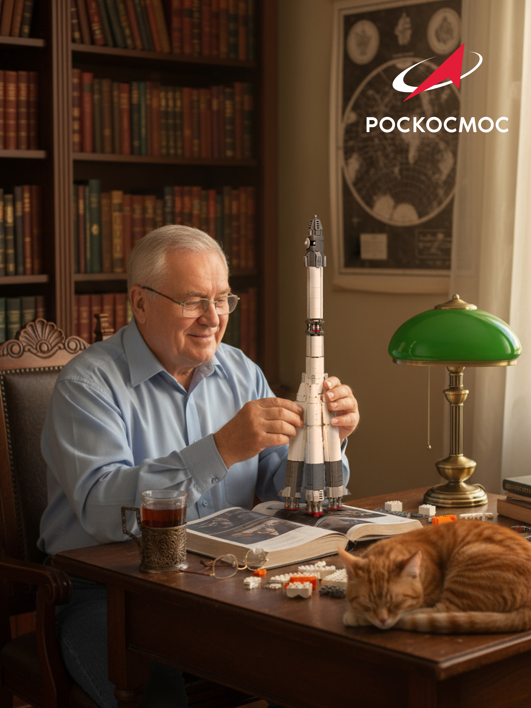 Конструктор Роскосмос Ракета-носитель Восход 859 дет. - фото 10