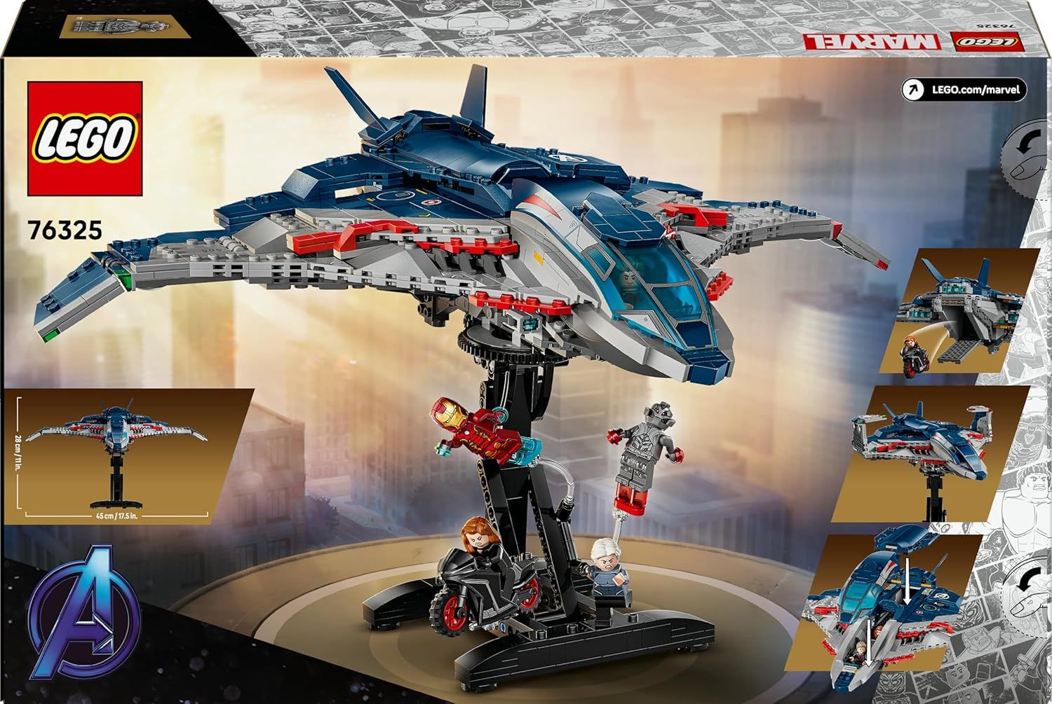 Конструктор LEGO Marvel Super Heroes Age of Ultron Quinjet 1131 дет. - фото 7