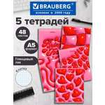 Общая тетрадь Brauberg клетка 48 лист. 5 шт.