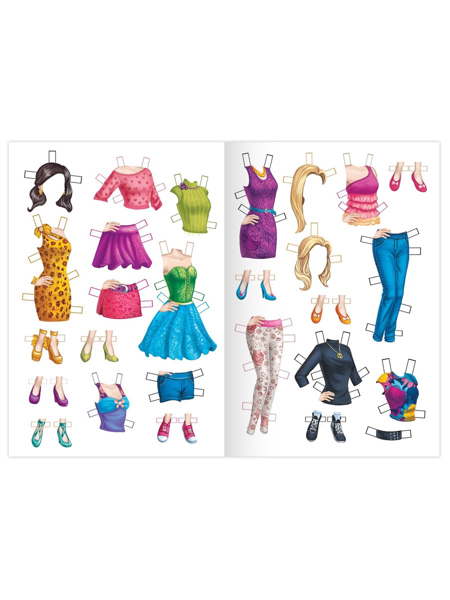 Книга Буква-ленд куколка бумажная Стильная коллекция 20 стр. - фото 10