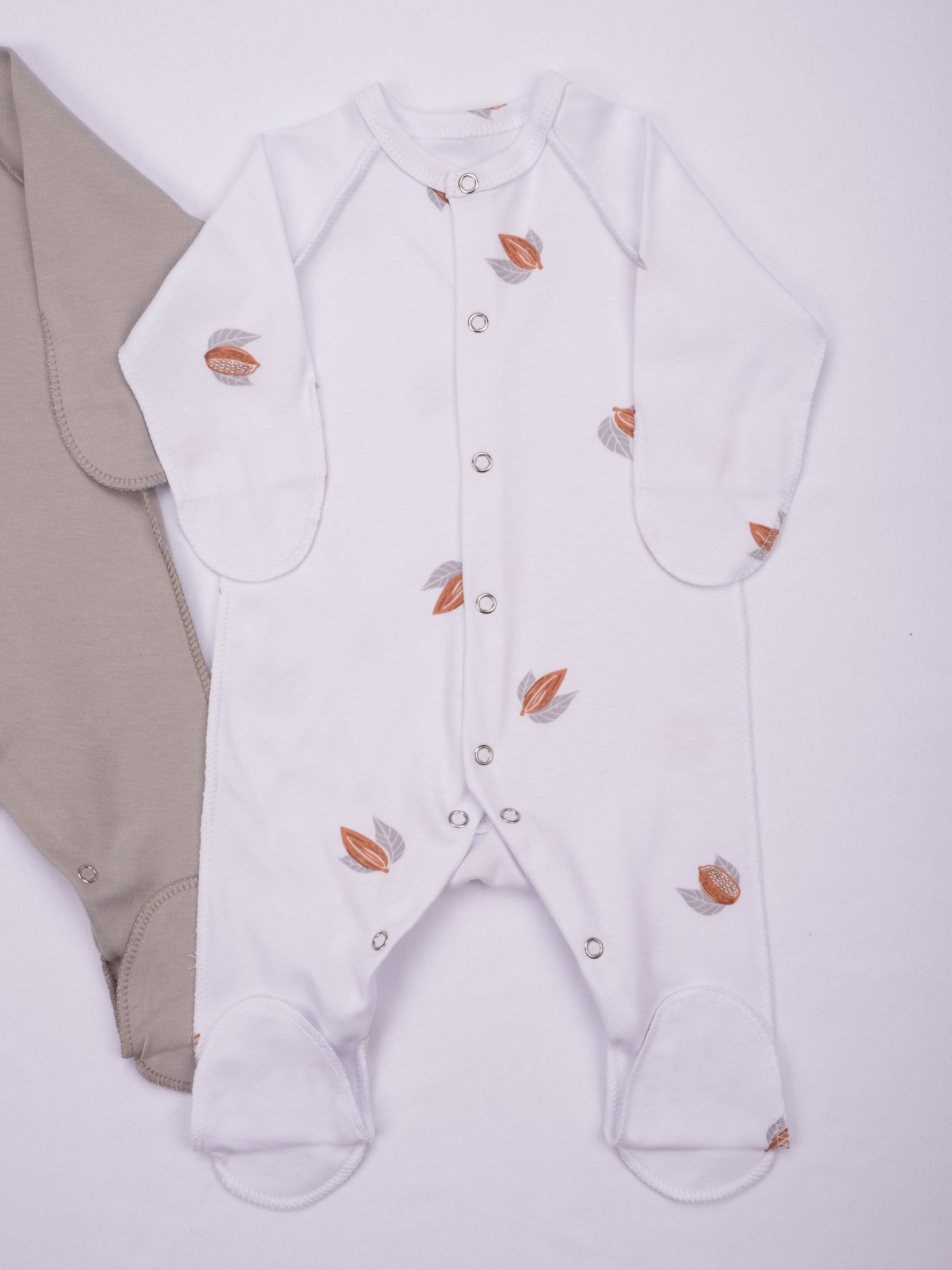 Комбинезон 2 шт ЯРКО 05062 ИК Какао, серый - фото 2