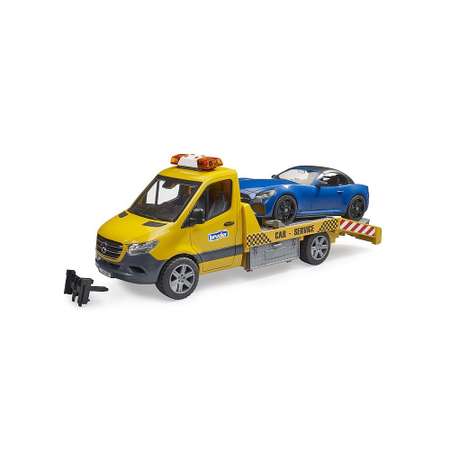 Эвакуатор Bruder Mercedes и спортивный автомобиль 1:16